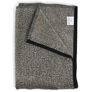 sositex Sauna Line Saunatuch - hochwertiges Handtuch aus Leinen und Baumwolle, weich und saugfähig, für Bad und Sauna, Natural-Black, Made in EU (50 x 70 cm)