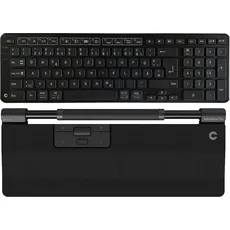 Contour RM Pro WL Regular vegan leather+Balance Keyboard DE retail (DE, Kabelgebunden), Tastatur, Schwarz