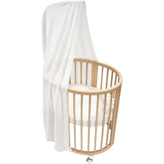 Stokke Sleepi Himmel V3, White - Schaffe eine gemütliche, ruhige Umgebung für Babys - Einfach zu montieren - Leichter Stoff - Kompatibel mit Sleepi Mini & Bett