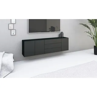 borchardt Möbel Sideboard »Sophia«, Breite 190 cm, hängend und stehend montierbar, schwarz