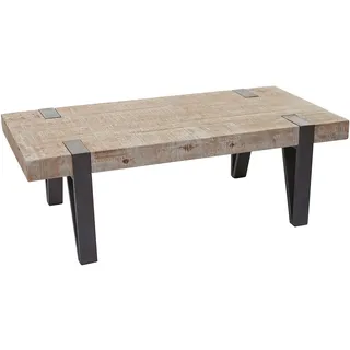 Mendler Couchtisch HWC-A15b, Wohnzimmertisch, Tanne Holz rustikal massiv MVG-zertifiziert 40x120x60cm