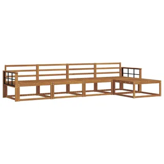 vidaXL Outdoor-Sofagarnitur 5 pcs Natur Massivholz Akazie - Braun
