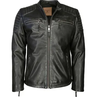 Top Gun Stilo Lederjacke Vintage Schwarz L