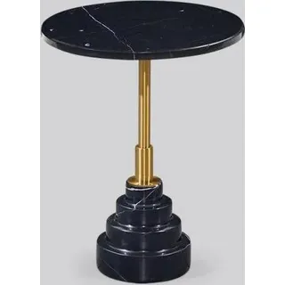 Beistell Tische Wohnzimmer Rund Modern Schwarz Couchtisch Luxus Marmor Tisch
