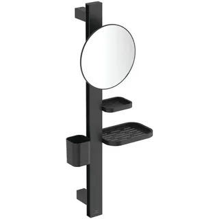 Ideal Standard Beauty Kosmetikspiegel-Set Bar, Schwarz Matt