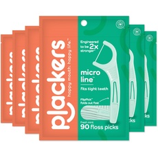 Plackers Micro Mint, 90 Count (Pack of 6) by Plackers