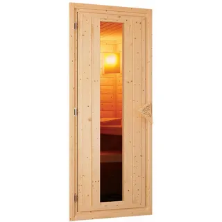 Karibu Türpaket Sauna Energiespartür Holz 38 mm