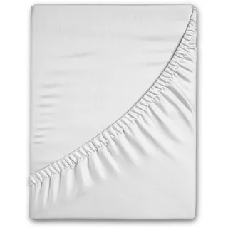Good Morning Spannbettlaken Flanell 90 x 200 cm weiß