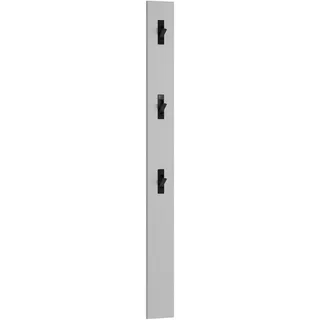 Garderobenpaneel HOME AFFAIRE "SPACE, Garderobenleiste, Wanpaneel, Wandgarderobe, Garderobenleiste", grau (grau hglanz, grau hgl), B:15cm H:170cm T:2cm, Holzwerkstoff, Garderobenpaneele, Garderobenpaneel, mit 3 Klapphaken, Hochglanz lackiert, 15x2x170 cm