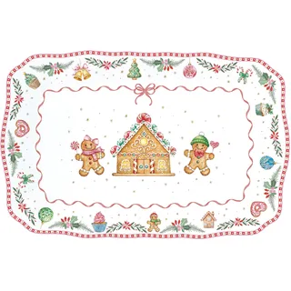 Easy Life SWEC1483 - Sweet Christmas Teller, 35 x 23 cm, rechteckig