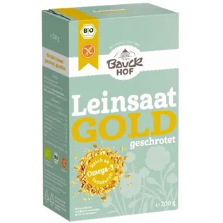 Bauckhof Gold-Leinsaat geschrotet glutenfrei bio