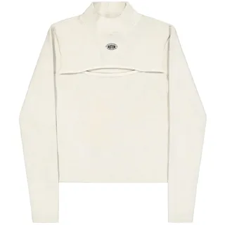 Alpha Industries Damen World Cut Out Langarmshirt, Stone, S