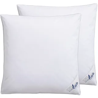 OBB Federkopfkissen Edition 125 Jahre OBB 80 x 80 cm Weiß