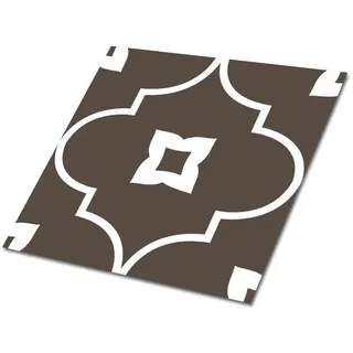 Tulup Fliesenaufkleber 9 Stück 30x30 cm selbstklebend Orientalisches Motiv , Braun , Textil , 30x1.6x30 cm , Tapeten & Wandverkleidungen, Wandtattoos & Sticker