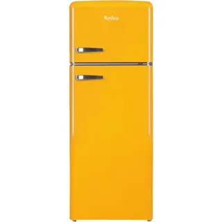 KGC 15633 Y Retro-Kühl-Gefrierkombination (206 l, 1440 mm hoch, Gelb)
