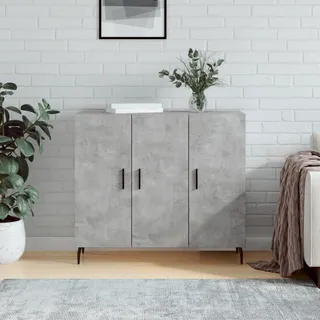 vidaXL Sideboard Betongrau 90x34x80 cm Holzwerkstoff - Grau