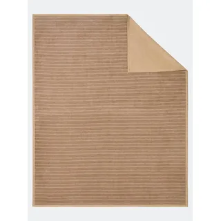 Wohndecke IBENA Gr. 3, camel, B:100cm L:150cm, 58% Baumwolle, 35% Polyacryl, 7% Polyester, Wohndecken, Wohndecke