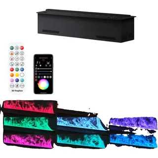 Wasserdampf-Kamin, farbenfrohe Flammeneffekte, für den Innenbereich, 500mm 19.68in, APP bunte Flammen