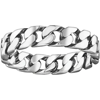 Fingerring THOMAS SABO "Kettenglieder-Ring" Gr. 62, silber (silberfarben), Fingerringe, Damen, 62, Silber 925 (recycelt), 5mm, Fingerring