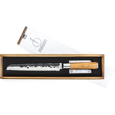Bild Olive Brotmesser 20cm, handgefertigt, in Holzkiste