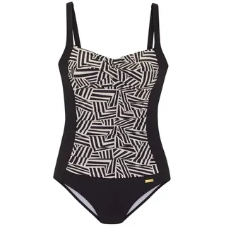 LASCANA Badeanzug »Cleo« Mit grafischem Muster, beige