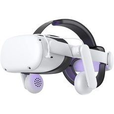 KIWI design On-Ear Audio Strap kompatibel mit Quest 2 Zubehör, Headstrap mit Kopfhörern für verbesserten Soundeffekt und verstärktes Eintauchen in VR