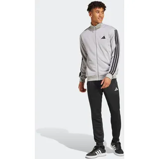 adidas 3-Streifen French Terry Trainingsanzug Grau XXL
