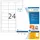Herma Universaletiketten 10779 Weiß 66 x 33 8 mm 80 Blatt 1920 St