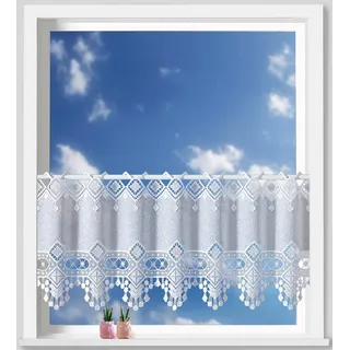 WECKBRODT Scheibengardine nach Maß »Adriana« Stangendurchzug 1 Stk. tlg. Bistro, Gardine, Store, nach Maß,