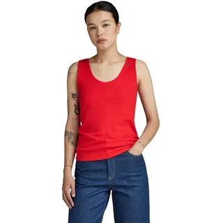 G-Star RAW Damen Front Seam Tank Top, Rot (dk Scarlet D24521-D275-2675), M