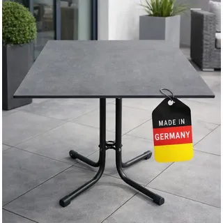 Gardissimo INDUSTRIAL Gartentisch Klapptisch HPL-Platte 80x80cm klappbar