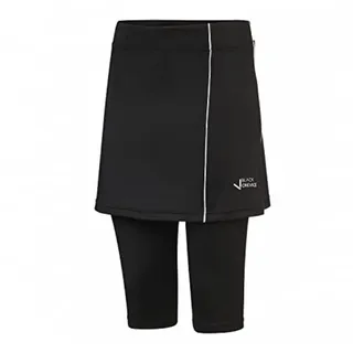 Black Crevice Damen Sport Leggings mit Rock Schwarz/Weiß 38