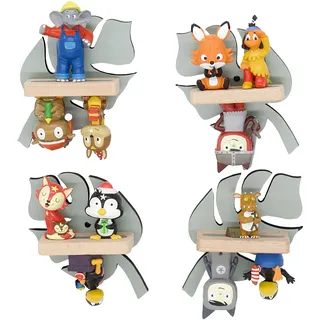 BOARTI Kinderregal Regal Natur Blätter 34 cm grün