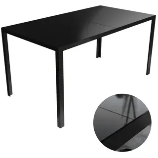 Lex Gartentisch 150 x 80 x 73 cm Schwarz