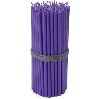 NKlaus - 100x Stabkerzen violett Tropffrei Rußfrei dünn L 16cm Ritualkerze Paraffin 36113