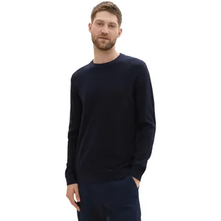 Tom Tailor Herren 1042453 Basic Strickpullover aus Baumwolle (1er Pack)