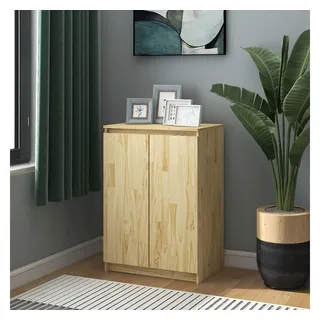 vidaXL Sideboard 60x36x84 cm Massivholz Kiefer