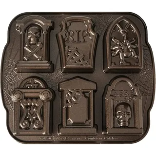 Nordic Ware Tombstone Cakelet Pan Aluminium Braun, 28,7cm x 28,2cm, NW 91848