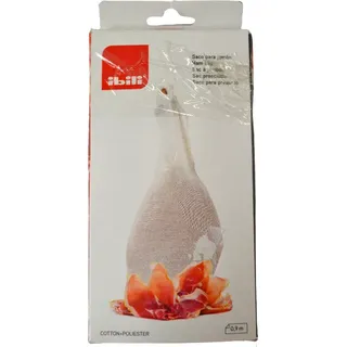 Schinken Sack 90 cm Schinkenhülle, Baumwolle, weiß Beutel für Schinken - Transparent