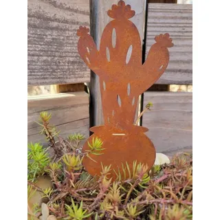 Edelrost Kaktus Mini-Saguaro zum Schrauben