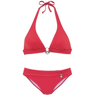 S.Oliver Triangel-Bikini Damen rot Gr.34 Cup C/D