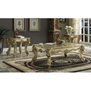 Edler Design Couchtisch Beistelltisch Sofa Wohnzimmer Tisch Barock Rokoko Neu - Gold