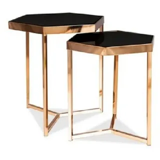 Milos Champagner Schwarzes Tischset - Schwarz