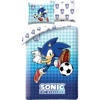 Sonic Bettbezug Fußball 140 x 200 cm