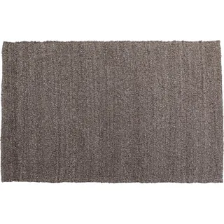 Kare Design Teppich Boucara, Grau, 240x170cm, Läufer, Vorleger, Rechteckig, Baumwolle, Einfarbig, Wohnzimmer