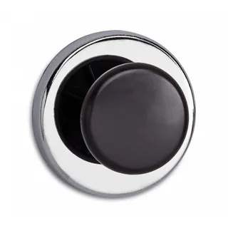 Maul Magnet mit Griffknopf 5,1x2,4cm | Starker Magnet mit 9kg Haftkraft | Einsetzbar als Kleiderhaken, Garderobenhaken und Taschenhalter | Runder Magnet für Kühlschank, Magnettafel | Silber 9 kg Tragfähigkeit 51 mm,