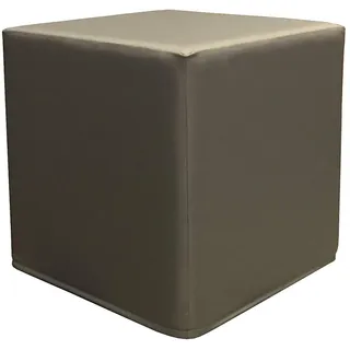 PanQube Pouf VERONA 45 Ottoman Hocker Footstool Seat for Children, Khaki, 45cm x 45cm x 45cm