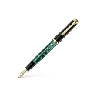 Pelikan Souverän M400 Kolbenfüller schwarz/grün/gold F (fein), 1 St.