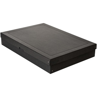 Original Falken PureBox Black. Made in Germany. 100 mm hoch DIN A2. Aufbewahrungsbox mit Deckel aus stabilem Recycling-Karton Blauer Engel Vegan Geschenkbox Transportbox Schachtel Allzweckbox