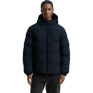 TOM TAILOR Denim Herren Lightweight Pufferjacke mit Kapuze